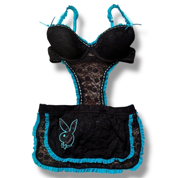 PLAYBOY Other - Vintage Y2K Playboy Apron Coquette Costume Lingerie